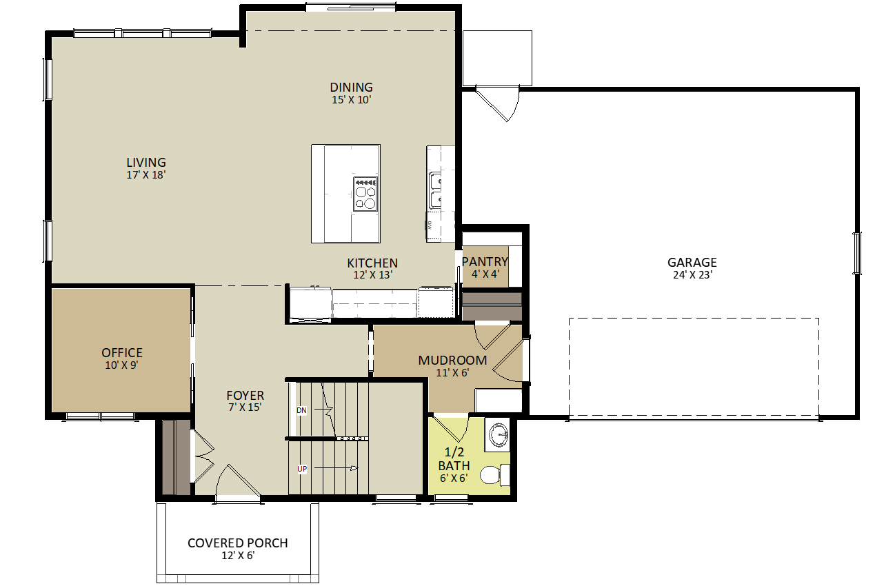 Franklin First Floor Floor Plan